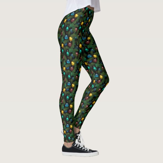 Legging Flair Festivo - Alegria de Árvore de Natal (Direita)