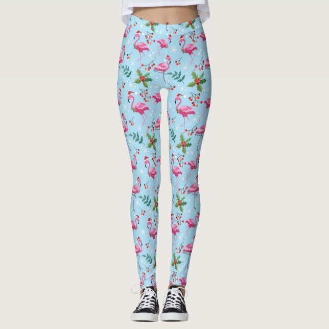 Legging Flamingo Christmas (Frente)