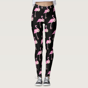 Legging Flamingo, cor-de-rosa, cor-de-rosa tropical, coroa