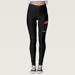 Legging Flamingo Faith Esperança Ama Consciência do Canc