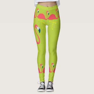 Legging "Flamingo mim" caneleiras loucas das senhoras