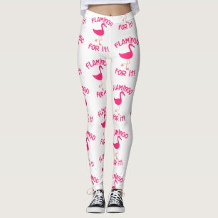 Legging Flamingo para ele teste padrão tropical do pássa