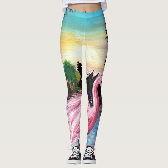Legging Flamingo Paradise (Frente)