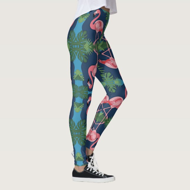 Legging Flamingo Rosa bonito (Direita)