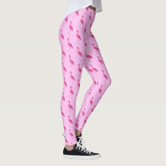 Legging flamingo rosa bonito (Direita)