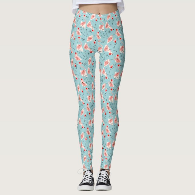 Legging Flamingo Santas Blue Multileggings (Frente)