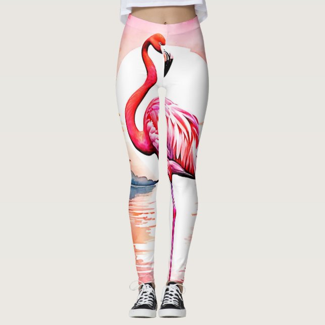 Legging Flamingo Sunset Rosa (Frente)
