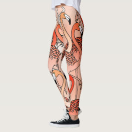 Legging Flamingos Cor-de-rosa