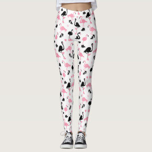 Legging Flamingos do patinagem no gelo