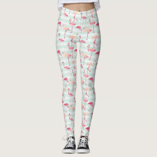 Legging Flamingos Retroativos Em Fitas De Casa