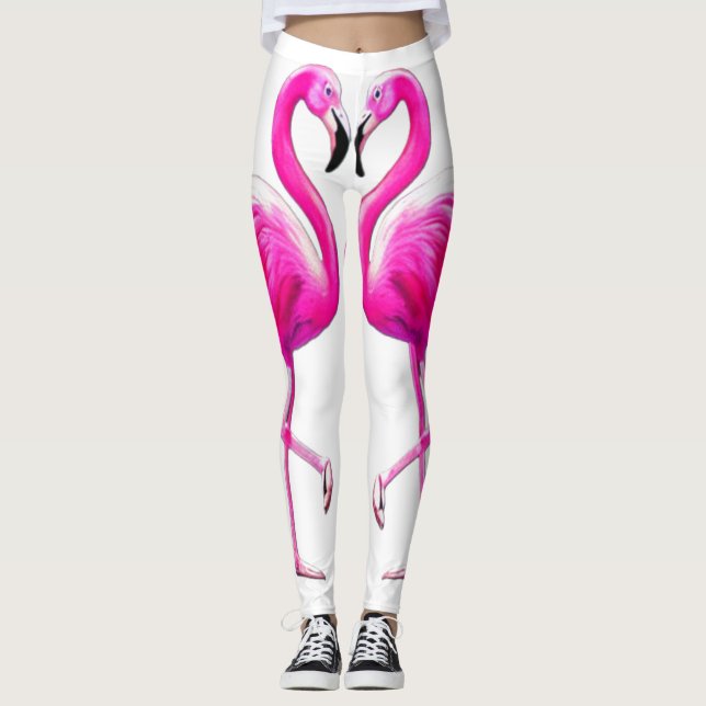 Legging Flamingos Rosa Apaixonados (Frente)