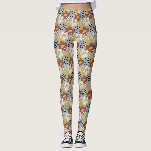 Legging Flat Floral Orgânico (Frente)