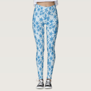 Legging Floco de neve azul