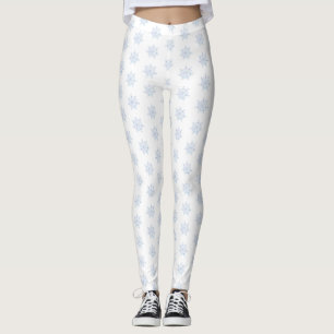 Legging Floco de neve azul-gelo