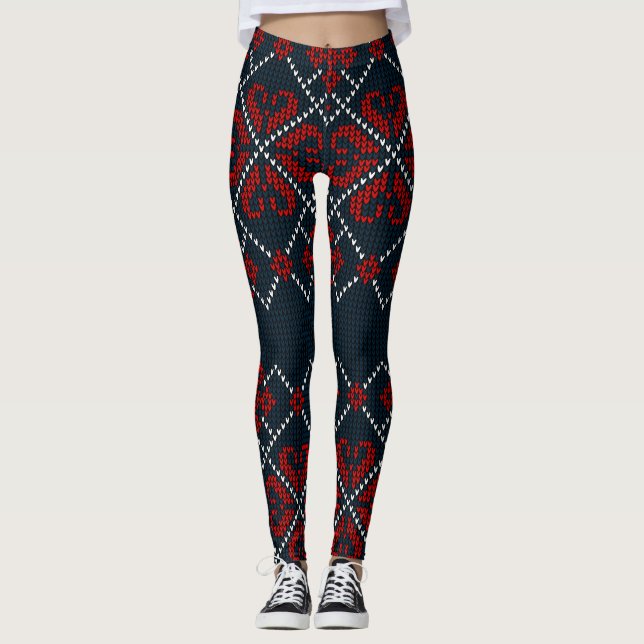 Legging Flocos de neve azuis (Frente)