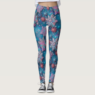 Legging Flocos de neve congelados