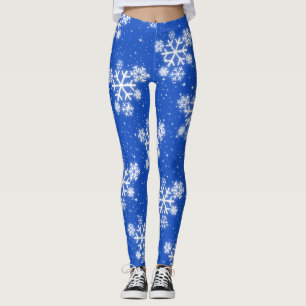 Legging Flocos de neve e estrelas (editável)