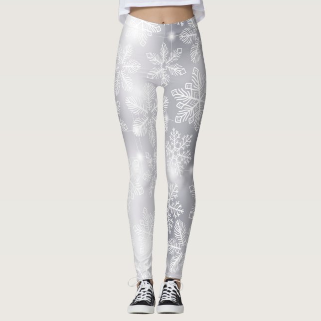 Legging Flocos de neve e luzes (Frente)