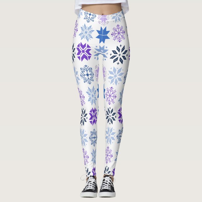 Legging Flocos de neve escandinavos (Frente)