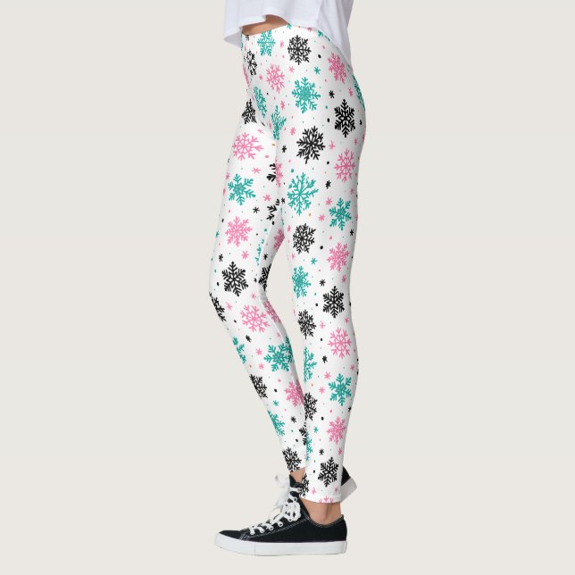 Legging Flocos de neve retrô (Esquerda)