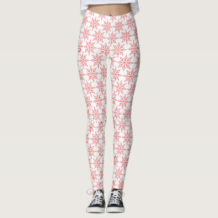 Legging Flocos de neve vermelhos