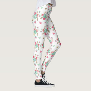 Legging Flor/Corações - Pernas