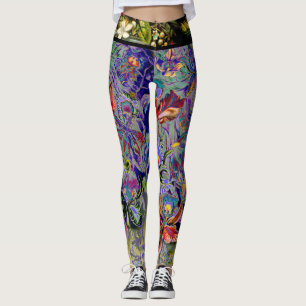 Legging Flor da orquídea de Boho