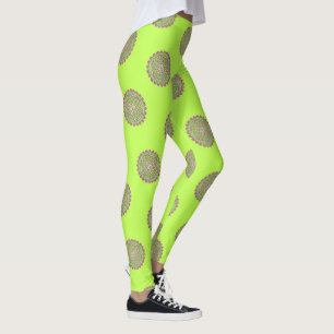 Legging Flor Da Vida - Adornos de Flor Vintage 2