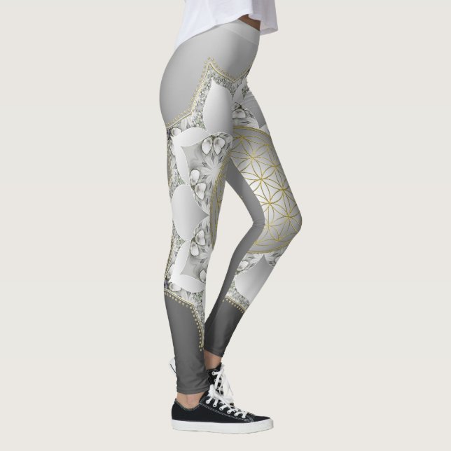 Legging Flor Da Vida - Mandala De Flores 1 (Direita)