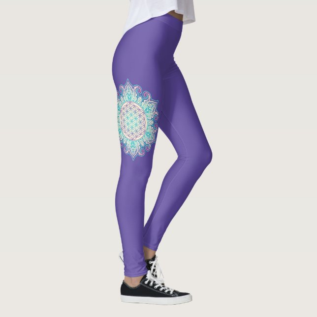 Legging Flor da Vida - Mandala Indiana 2 (Direita)