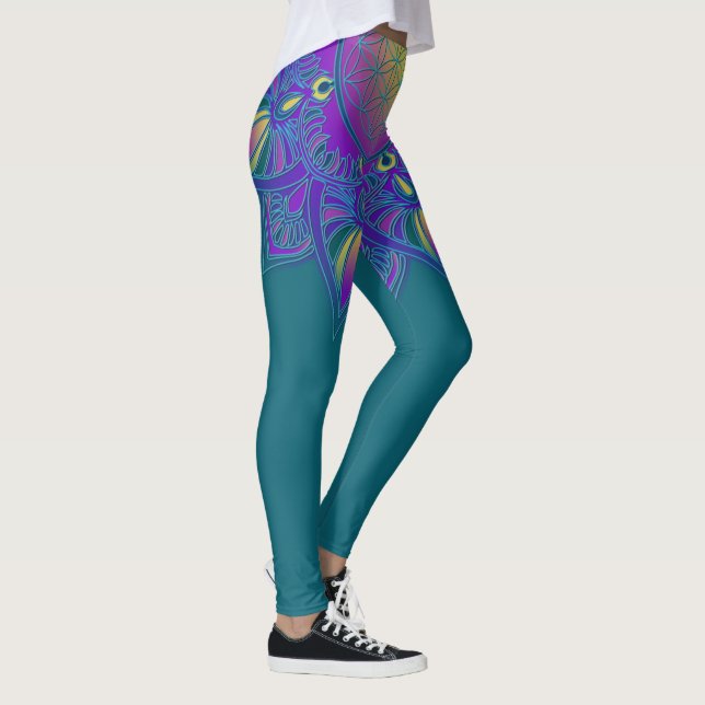 Legging Flor da Vida - Mandala Indiana 3 (Direita)