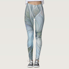 Legging Flor de Arte Fractal, Abstrato, Bela Moderna Elega