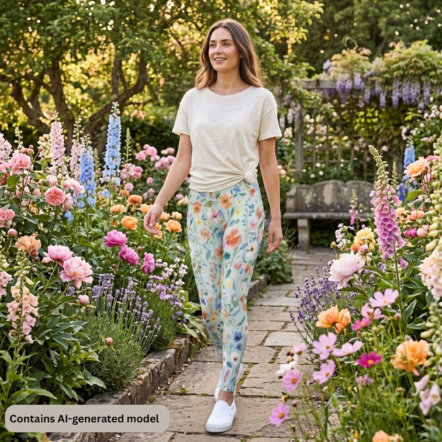 Legging Flor de Campo Pastel (Criador carregado)
