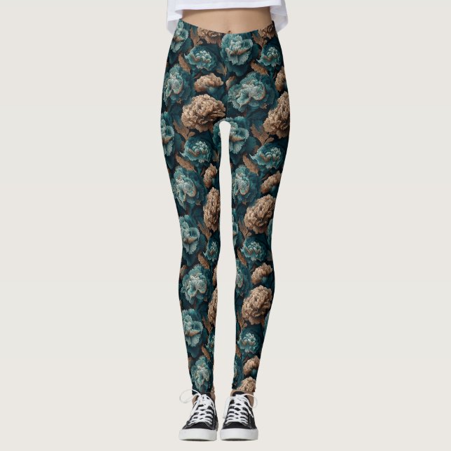 Legging Flor de Cravo Cardio Amuleto de Cravo (Frente)