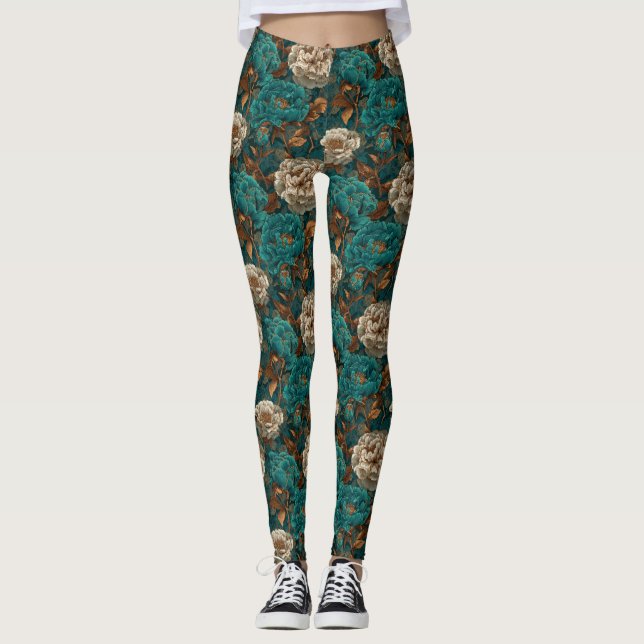 Legging Flor de Cravo Fitness Moda Cravo Brilho (Frente)
