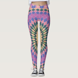 Legging Flor de efeito óptico
