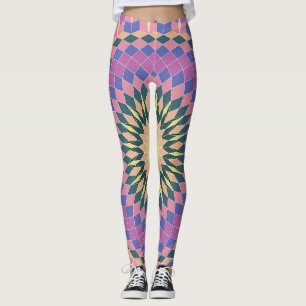 Legging Flor de efeito óptico