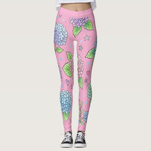 Legging Flor de Hortênsia (Frente)