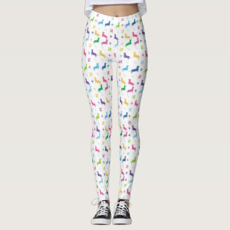 Legging Flor de lis e Dachshunds