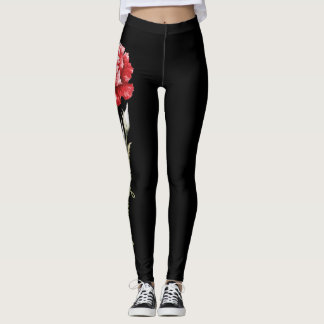 Legging Flor de Nascimento de Janeiro, Cravo Vermelho de P