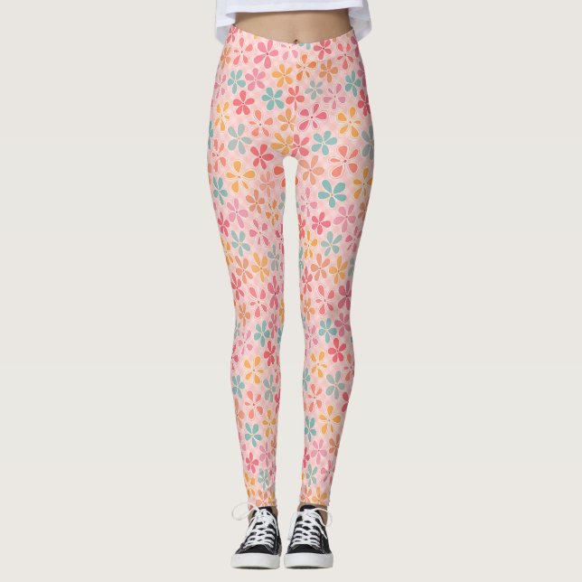 Legging flor de pré-disquete (Frente)