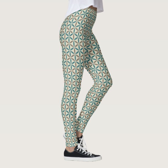 Legging Flor de Vida - padrão do selo - BG 1 (Direita)