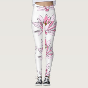 Legging Flor Ilustrado Rosa