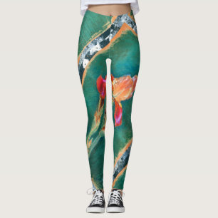 Legging Flor Iris Colorida