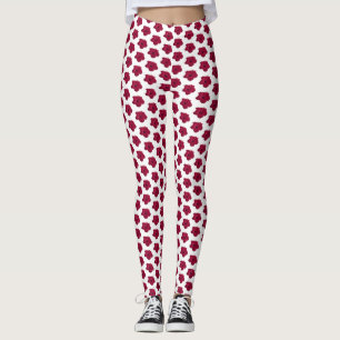 Legging Flor Red Hibiscus