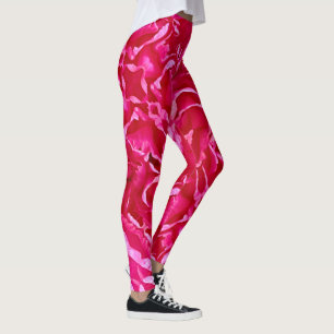Legging flor rosa