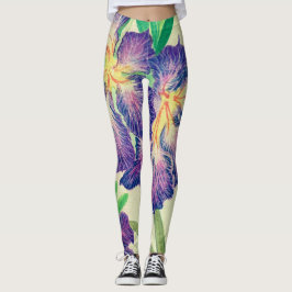 Legging Flor Roxo
