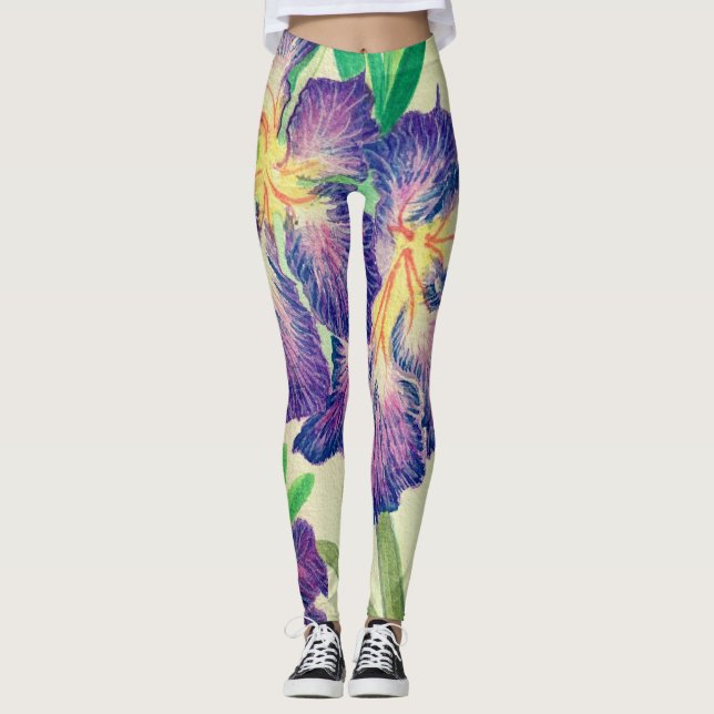 Legging Flor Roxo (Frente)