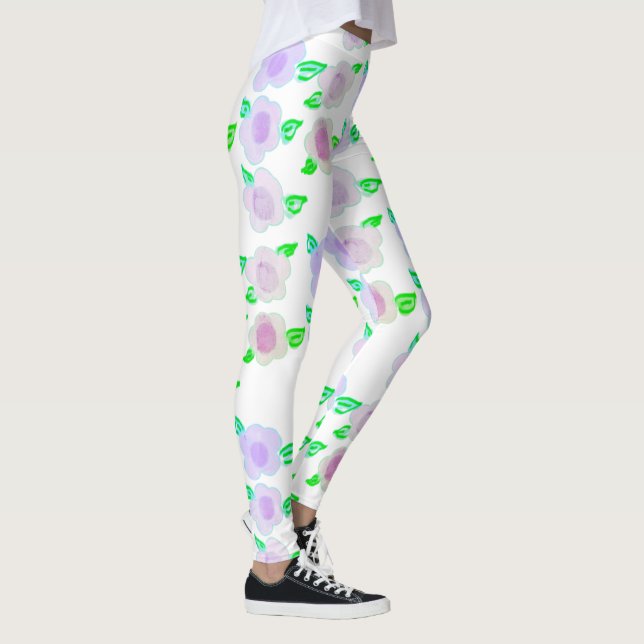 Legging Flor Roxo-Cujo (Direita)