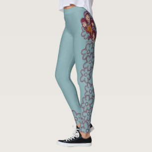 Legging Flor Scooby-Doo de Paisely e o grupo